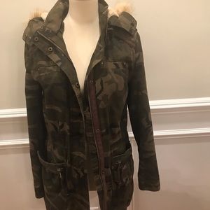 Camo Print Lined Jacket